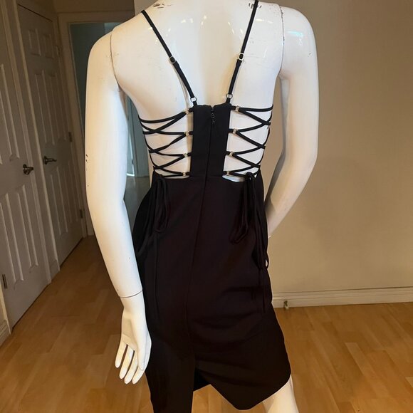 $298 BCBGMAXAZRIA ESMEE SPAGHETTI STRAP DRESS SIZE 2 - Picture 5 of 8